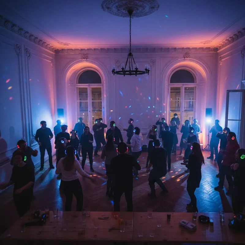 Zajmentes silent disco party hangulat Budapesten
